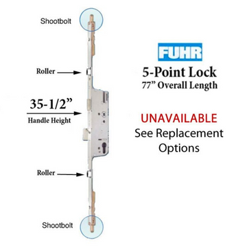 Fuhr/Caradco Roller/Shoot Version, Active 35-1/2 inch Handle Height - See Replacement Option